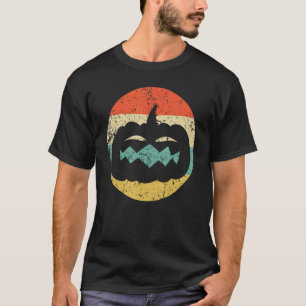 Camiseta Halloween Jackolantern Pumpkin Silhouette Retro Sc