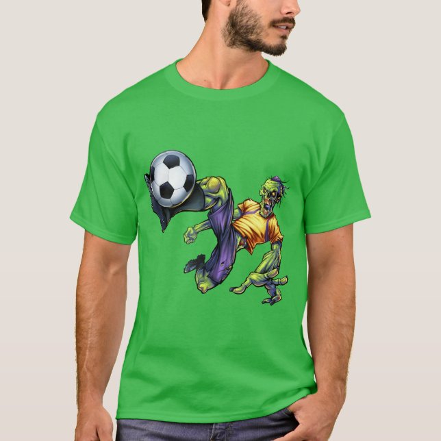 Camiseta Halloween, jugador de fútbol zombi Scary (Anverso)