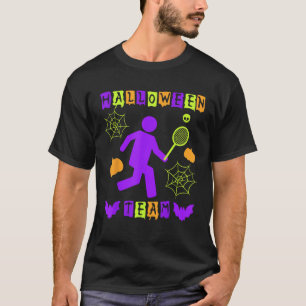 Camiseta Halloween Jugando Tenis Equipo Deportivo Escándalo