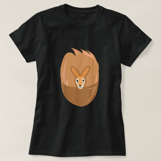 Camiseta Halloween Kangaroo Costume - Kangaroo With Pocket (Diseño del anverso)