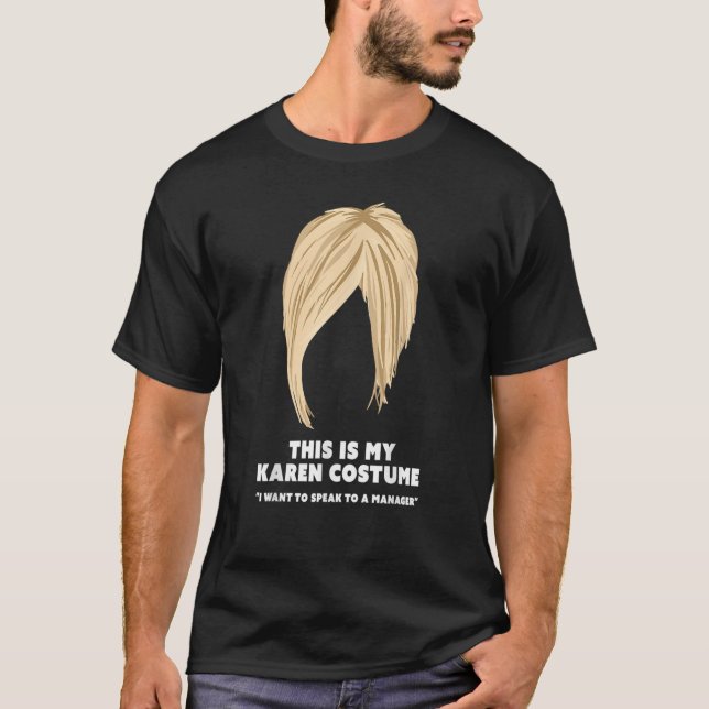 Camiseta Halloween Karen Costume Funny Laurel Cut (Anverso)