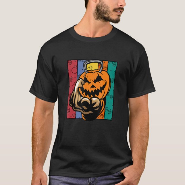 Camiseta Halloween Kettlebell Gym Fitness gimnasio Gym Addi (Anverso)