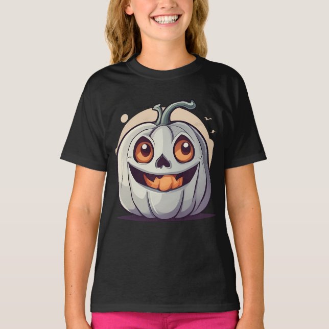 Camiseta Halloween Kürbis Geist (Anverso)