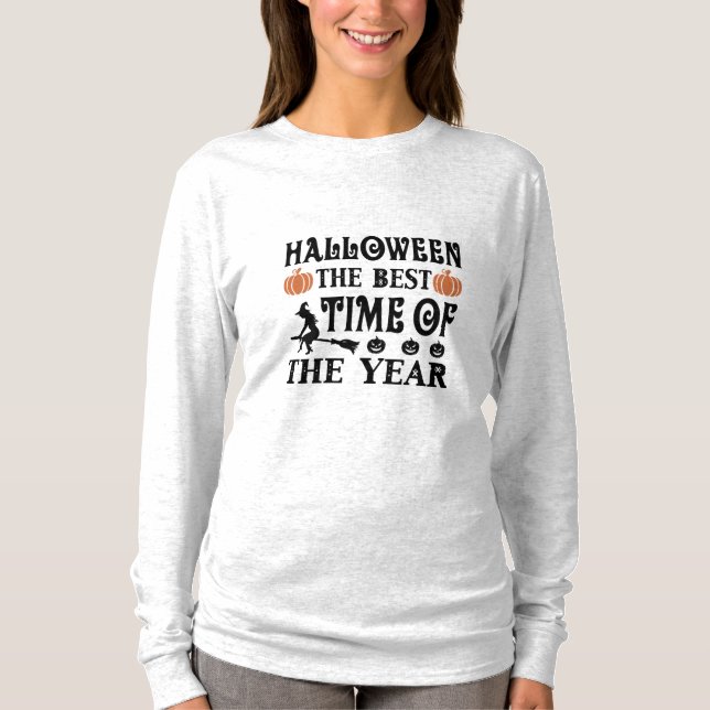 Camiseta Halloween La Mejor Época Del Año Cumpleaños (Anverso)