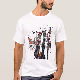 Camiseta halloween ladies graffiti art family women