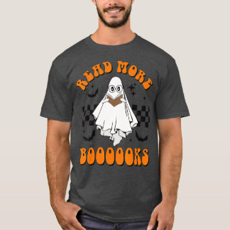 Camiseta Halloween Leer más libros Cute Boo Leer más taquil