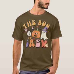 Camiseta Halloween lindo groovy fantasma divertido calabaza