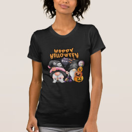 Camiseta Halloween lindos gnomos.