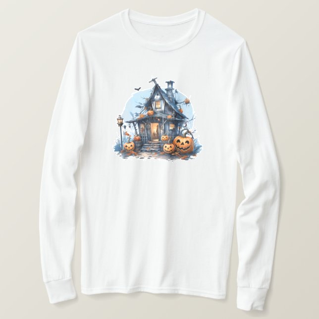 Camiseta Halloween Long Sleeve (Anverso del diseño)