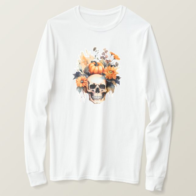 Camiseta Halloween Long Sleeve (Anverso del diseño)