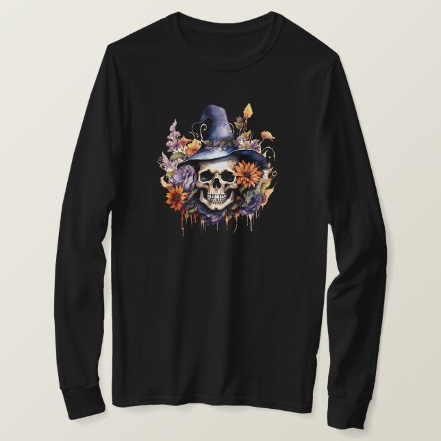 Camiseta Halloween Long Sleeve (Anverso del diseño)