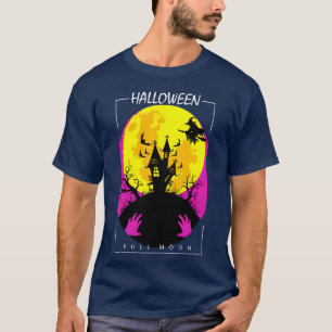 Camiseta Halloween Luna Llena Horror Halloween Disfraces Re