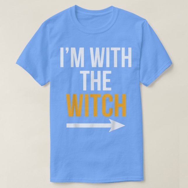 Camiseta Halloween macho yo con el estúpido disfraz de bruj (Diseño del anverso)