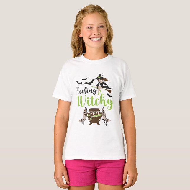 Camiseta Halloween mágico de brujería (Anverso completo)