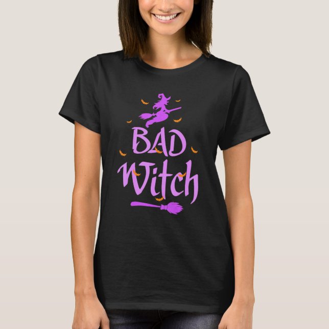 Camiseta Halloween Mala Bruja (Anverso)