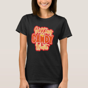 Camiseta Halloween malgastado por golosinas