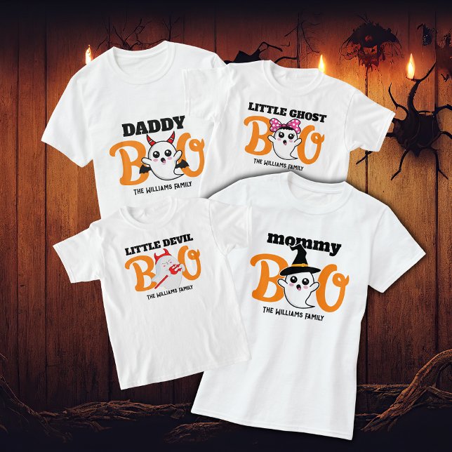 Camiseta Halloween Mamá Boo La Familia Diablos (Subido por el creador)