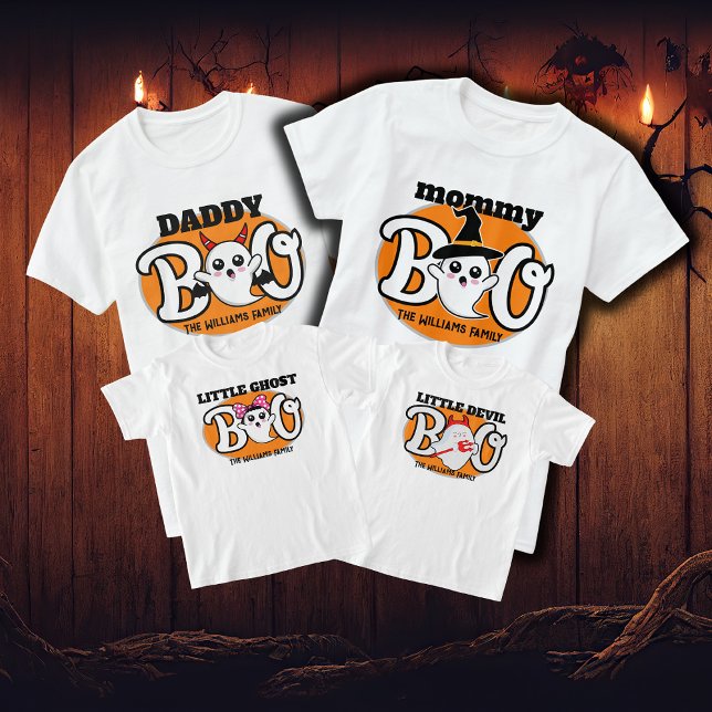 Camiseta Halloween Mamá Boo La Familia Diablos (Subido por el creador)