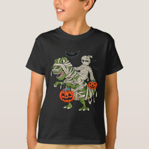 Camiseta Halloween Mamá viajando en bicicleta niños Chicas