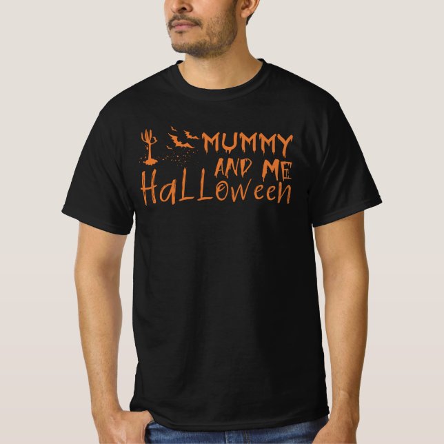 Camiseta Halloween, mamá y yo - cita graciosa de mamá de ha (Anverso)