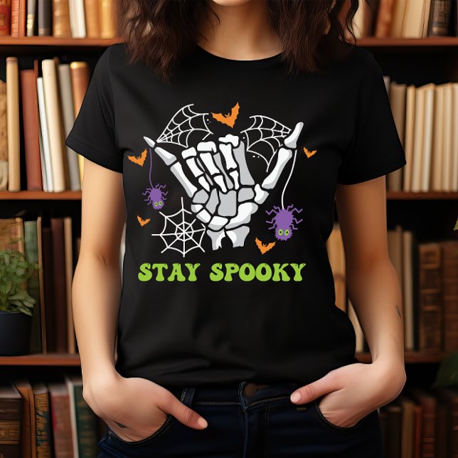 CAMISETA HALLOWEEN MANO DE SKELETON SPOOKY (Subido por el creador)