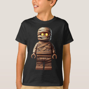 Camiseta Halloween Master Builder Mummy Kids Building Block