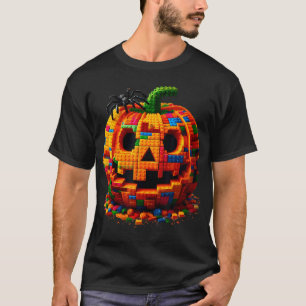 Camiseta Halloween Master Builder Pumpkin Kids Building Blo