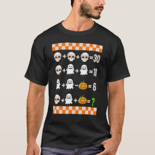 Camiseta Halloween Math Teacher Orden De Operaciones Prueba