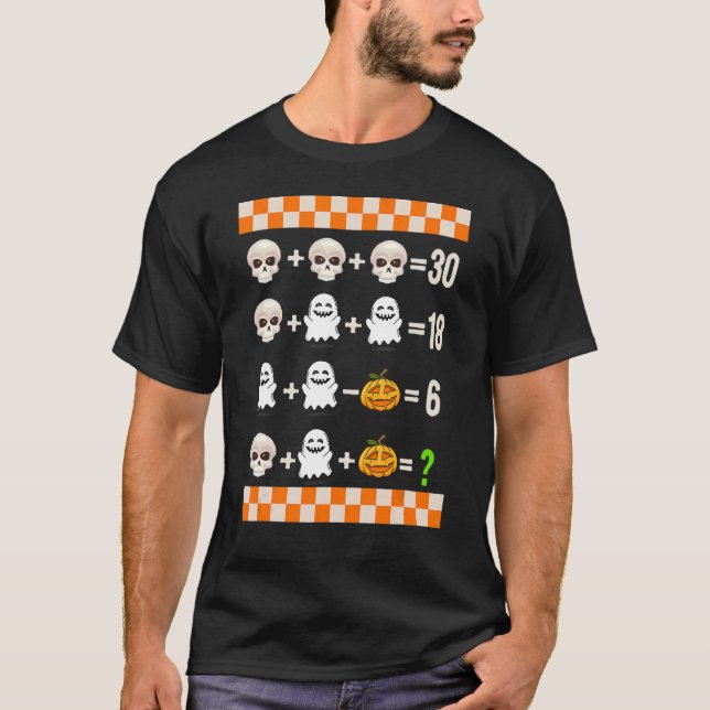 Camiseta Halloween Math Teacher Orden De Operaciones Prueba (Anverso)