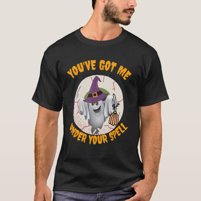 Camiseta Halloween, me tienes bajo tu espeleología Ha (Anverso)