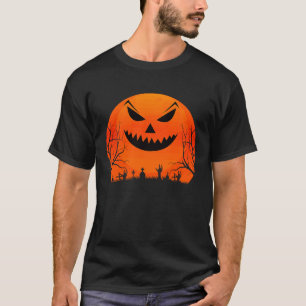 Camiseta Halloween media ol Jack o Lantern Calabaza costo
