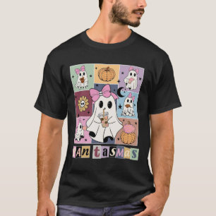 Camiseta Halloween mexicano Fantasma Conchas Cuestas
