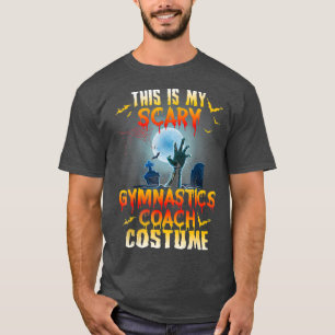 Camiseta Halloween mi asustado disfraz de entrenador de gim