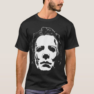 Camiseta Halloween Michael Myers Mask Big Face 