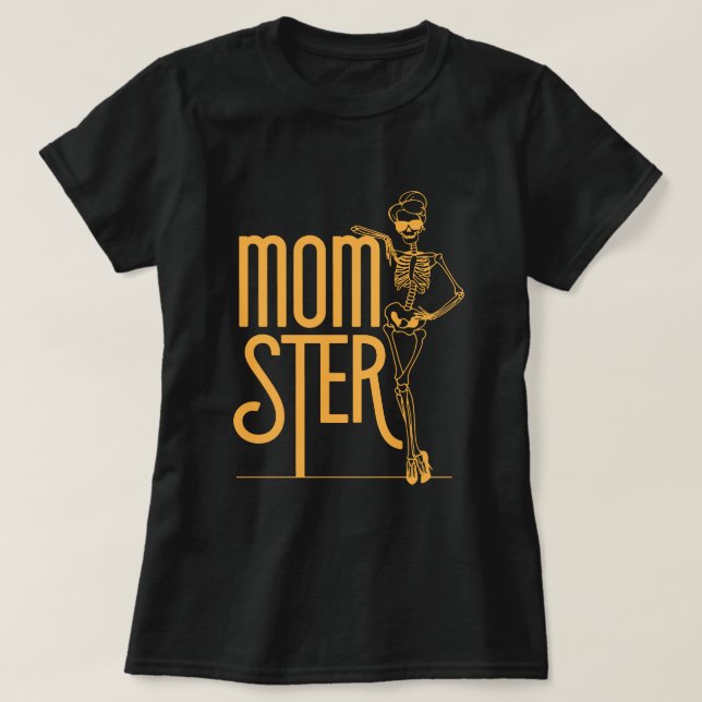 Camiseta Halloween Mom: Mom-ster Fashion (Diseño del anverso)