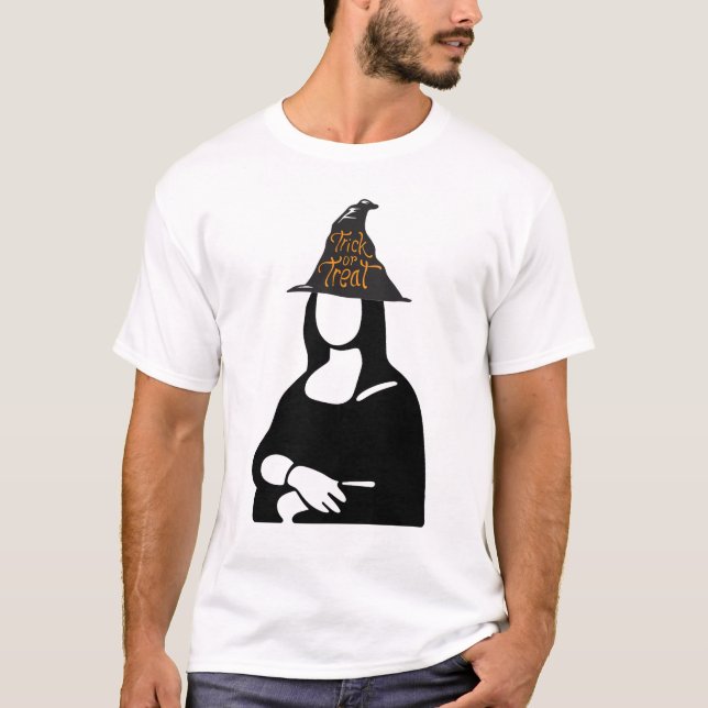 Camiseta HALLOWEEN  Mona Lisa T-Shirt (Anverso)