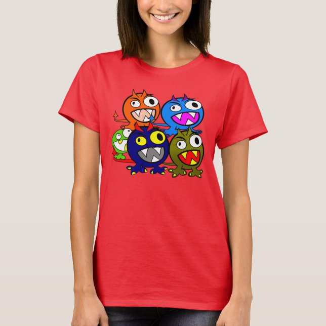 Camiseta Halloween Monster Friends (Anverso)