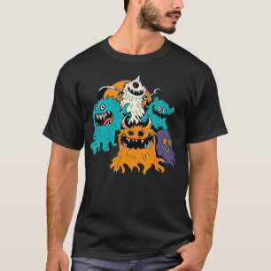 Camiseta Halloween/Monster/Octubre/Otoño