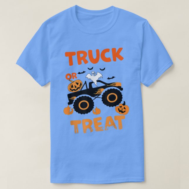 Camiseta Halloween Monster Truck Crash Bats de calabaza Spo (Diseño del anverso)