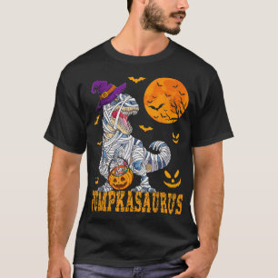 Camiseta Halloween Monster Truck Mummy Dinosaur Pumpkin Tod