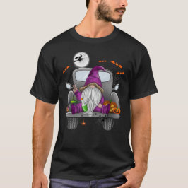 Camiseta Halloween Monster Truck Pumpkins Gnomes