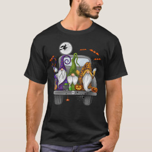 Camiseta Halloween Monster Truck Pumpkins Gnomes