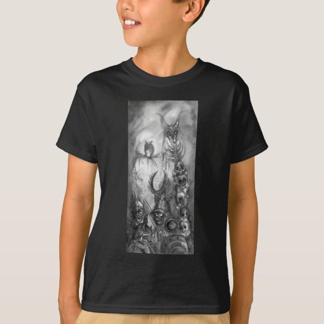 Camiseta HALLOWEEN MONSTERS / GUERRA DE ÓRGANOS Fantasía bl (Anverso)