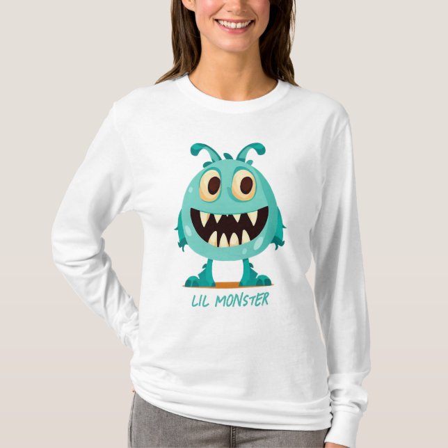 Camiseta Halloween/Monstruo/personalizado (Anverso)