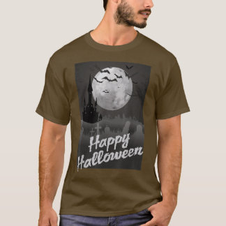 Camiseta Halloween Moon & Castle in the Night