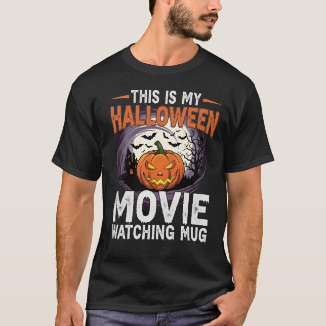 Camiseta Halloween Movie Watching Mug - el perfecto (Anverso)