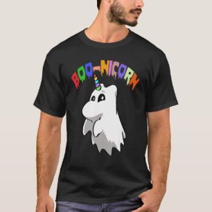 Camiseta Halloween mujeres asustadas de Boo Nicorn 1