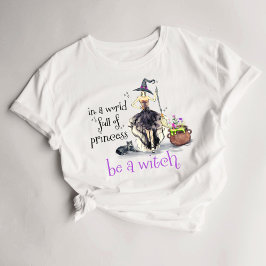 Camiseta Halloween Mujeres Brujas T-Shirt Witchy Cauldron