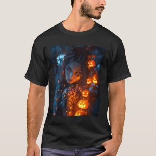 Camiseta Halloween Mystical Enchanting WIGHT GIGHT Pumpki