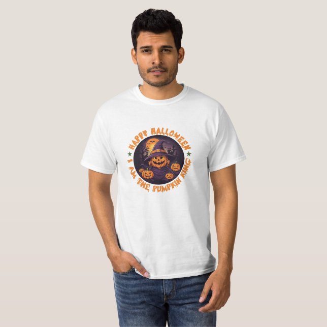Camiseta Halloween, Naranja de la tripulación de boo (Anverso completo)